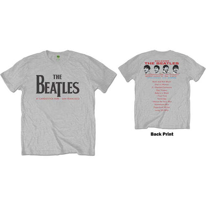 The Beatles Unisex T-Shirt: Candlestick Park (Back Print) T-Shirt