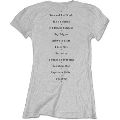 The Beatles Ladies T-Shirt: Budokan Set List (Back Print) T-Shirt