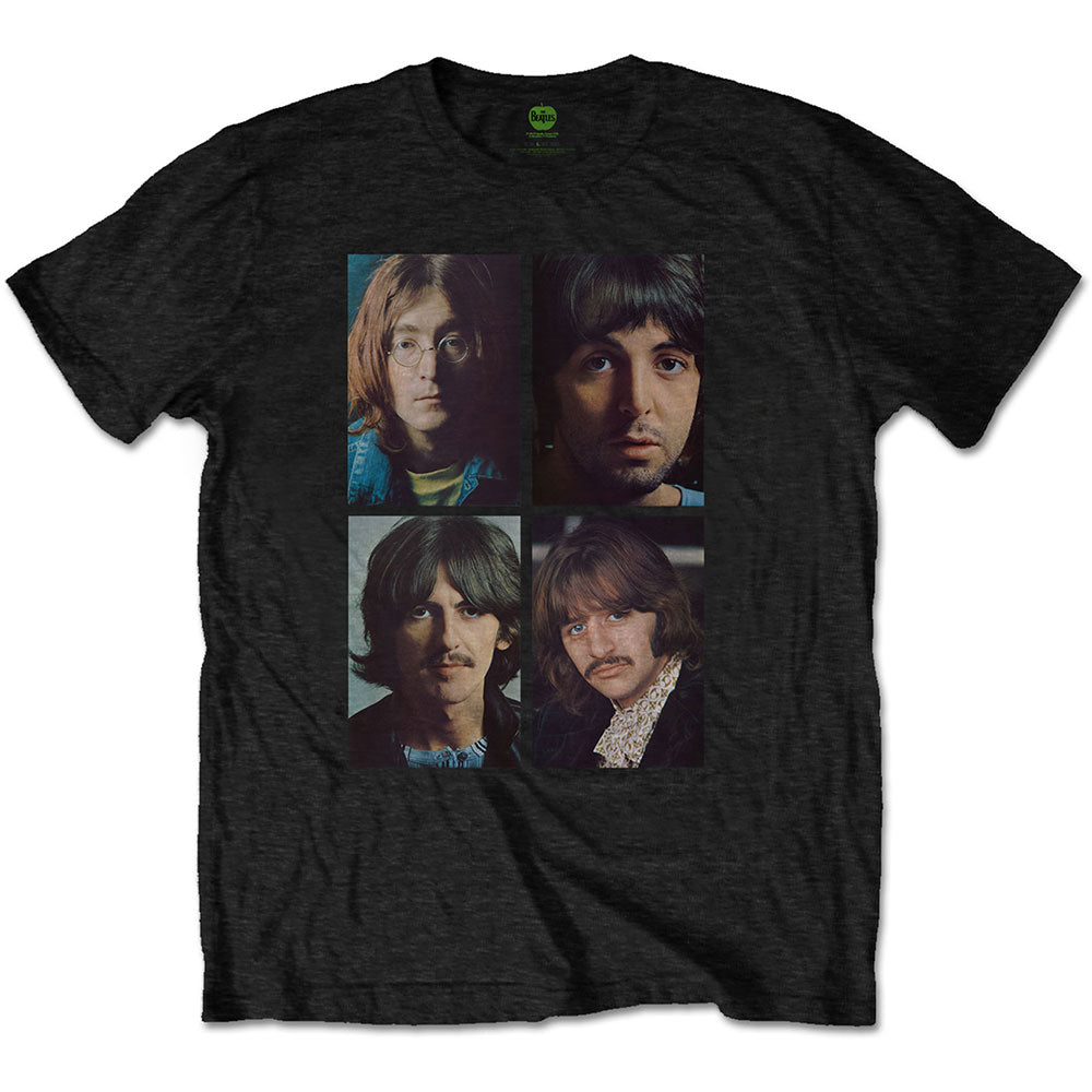 The Beatles Unisex T-Shirt: White Album Faces (Back Print) T-Shirt