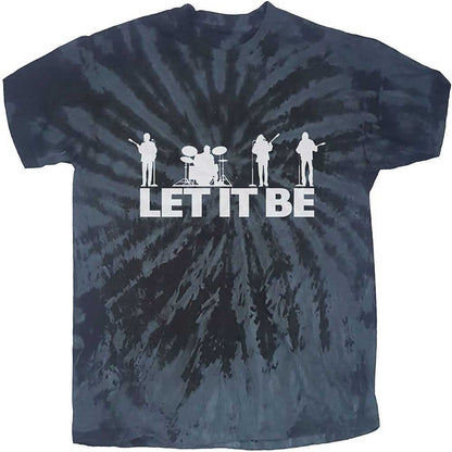 The Beatles Unisex T-Shirt: Let It Be Silhouette (Wash Collection) T-Shirt