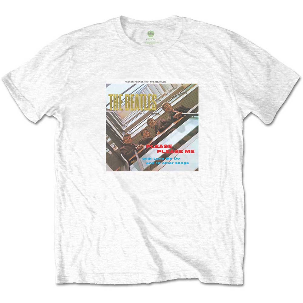 The Beatles Unisex T-Shirt: Please Please Me Gold (Foiled) T-Shirt