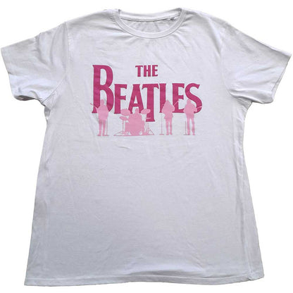 The Beatles Unisex Hi-Build T-Shirt: Band Silhouettes Hi-Build T-Shirt