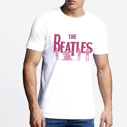 The Beatles Unisex Hi-Build T-Shirt: Band Silhouettes Hi-Build T-Shirt