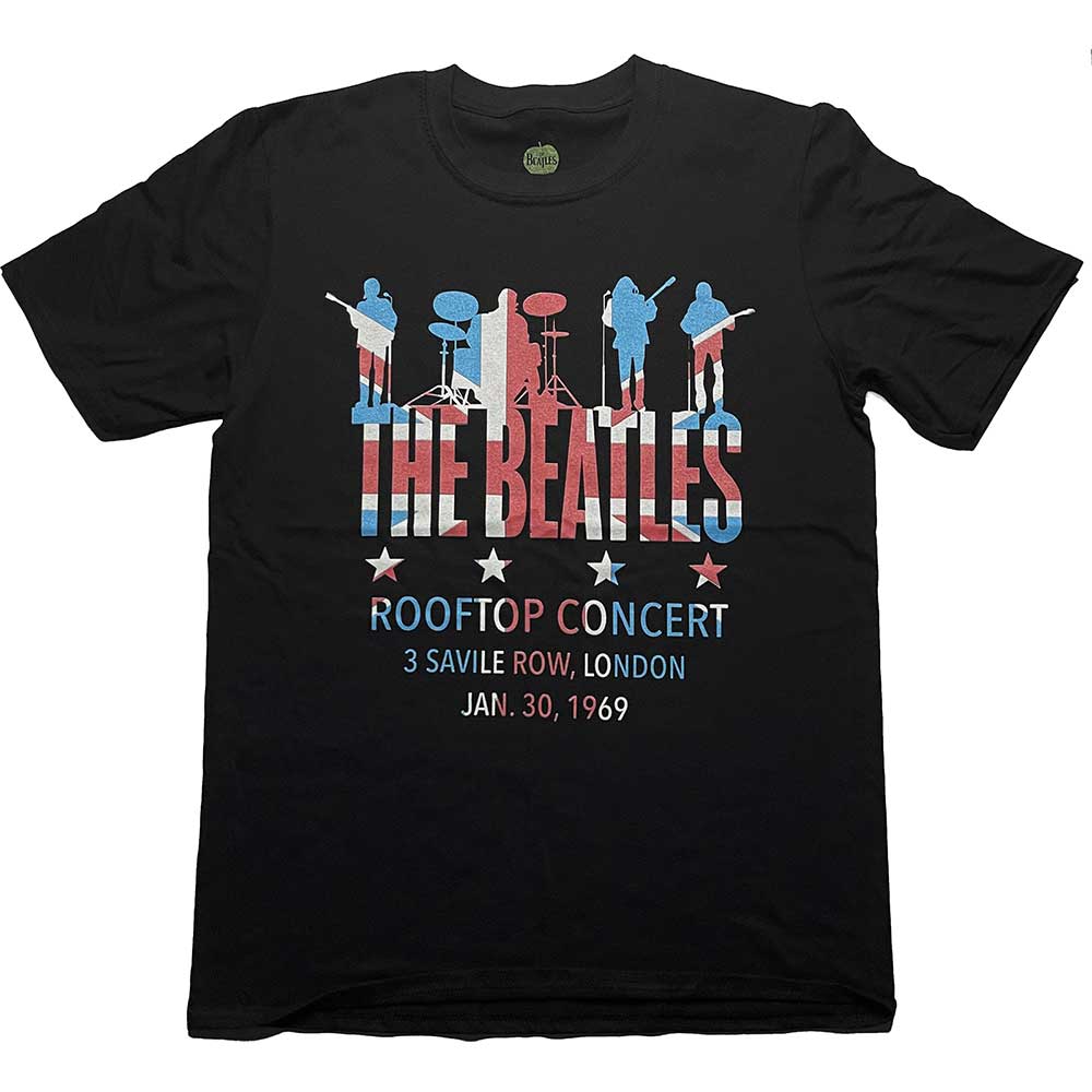 The Beatles Unisex T-Shirt: Rooftop Flag T-Shirt