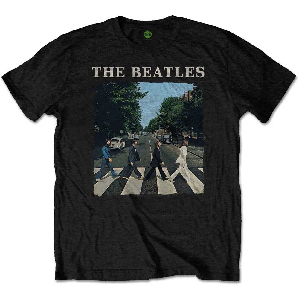 The Beatles Unisex T-Shirt: Abbey Road & Logo T-Shirt