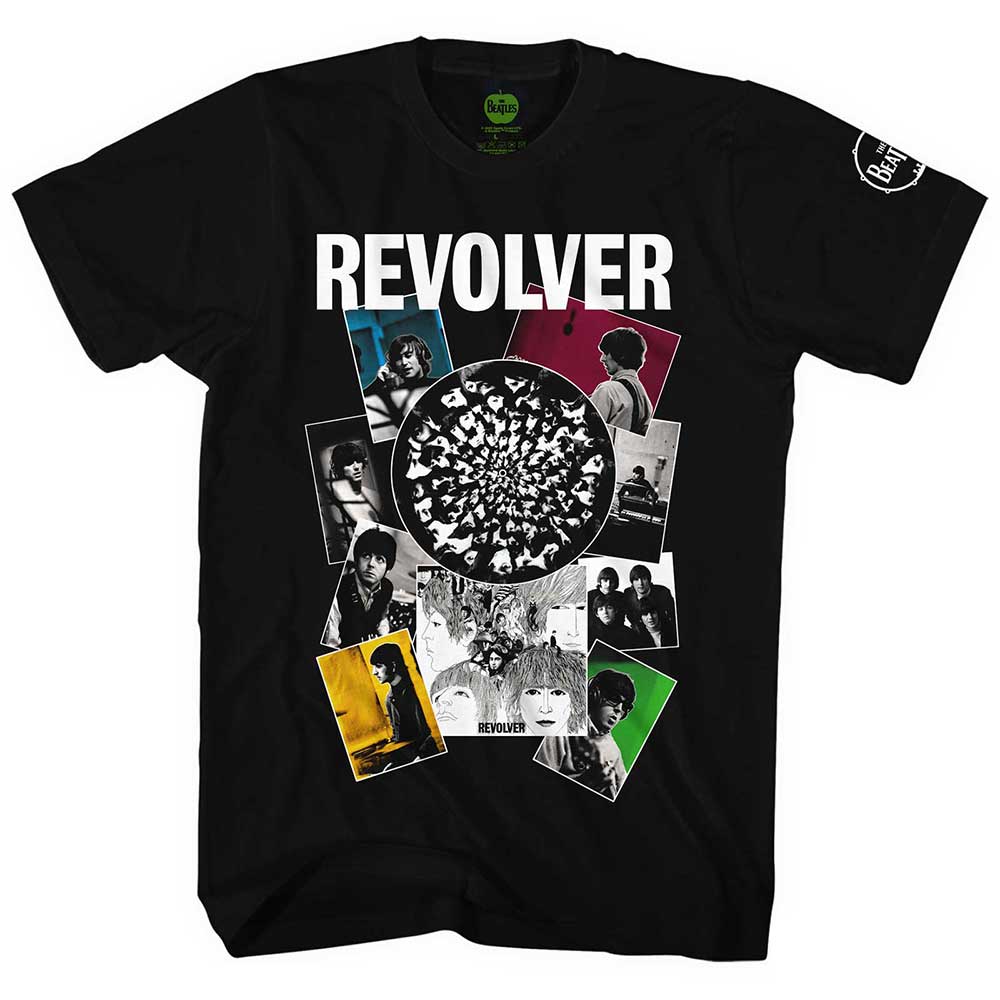 The Beatles Unisex T-Shirt: Revolver Montage T-Shirt