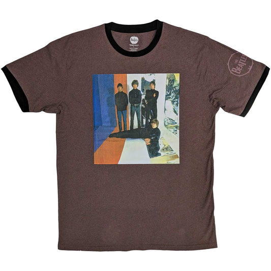 Een foto van een Ringer T-Shirt van The Beatles.