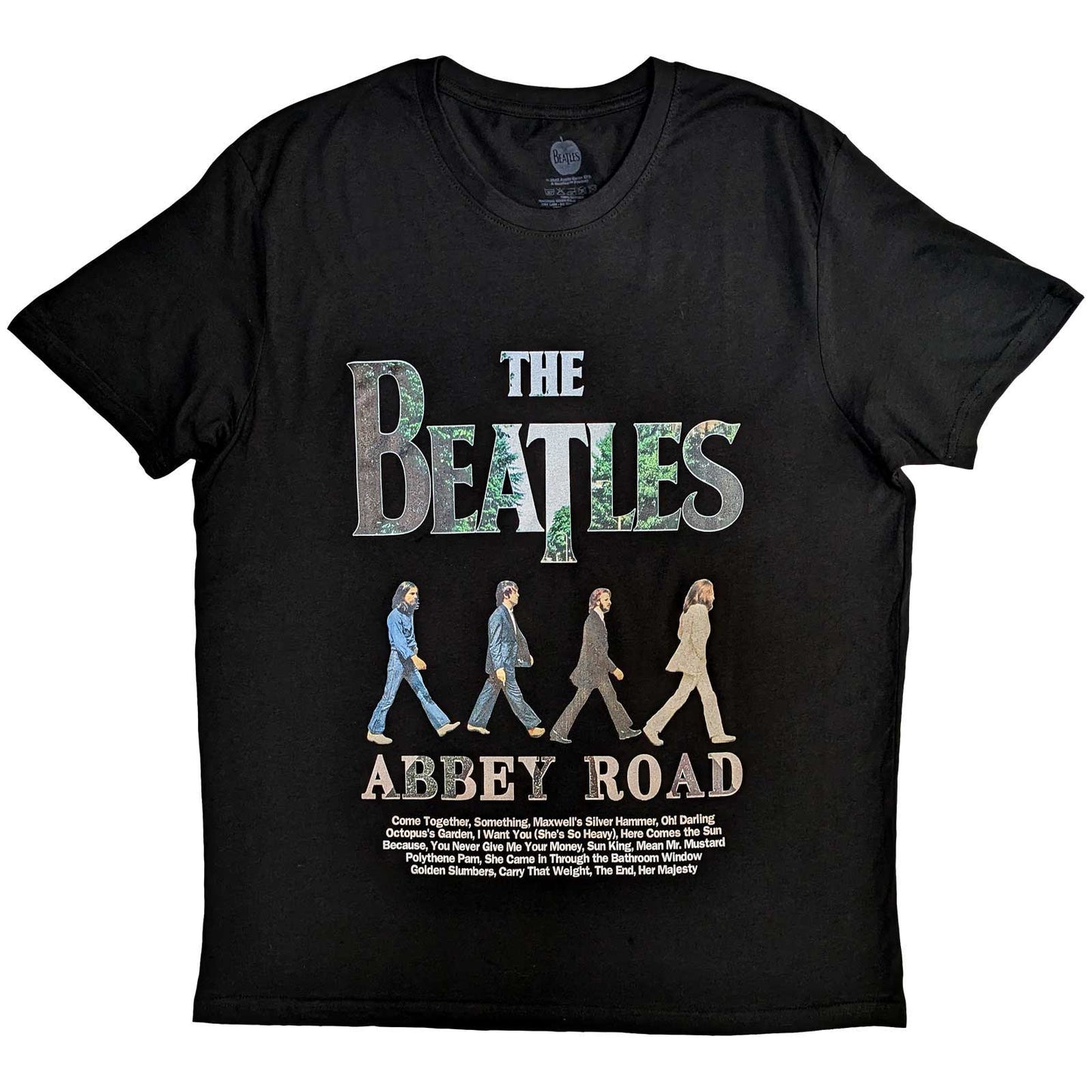 Een foto van een T-Shirt van The Beatles.