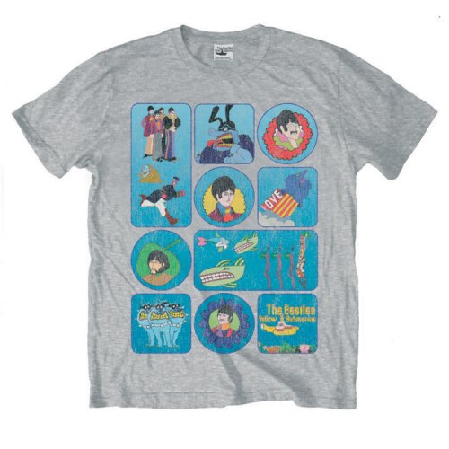 The Beatles Unisex T-Shirt: Yellow Submarine Montage T-Shirt