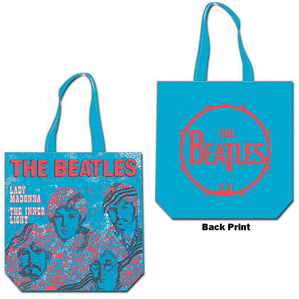 The Beatles Cotton Tote Bag: Lady Madonna (Back Print) Katoenen draagtas