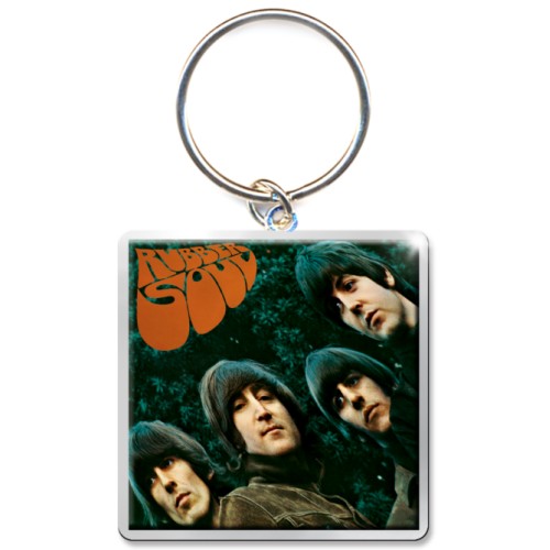 The Beatles Keychain: Rubber Soul Album (Photo-print) Sleutelhanger