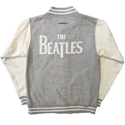 The Beatles Unisex Varsity Jacket: Drop T Logo (Back Print) Varsity-jas