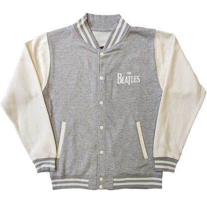 The Beatles Unisex Varsity Jacket: Drop T Logo (Back Print) Varsity-jas