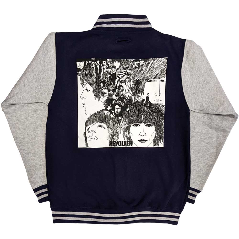 The Beatles Unisex Varsity Jacket: Revolver (Back Print) Varsity-jas