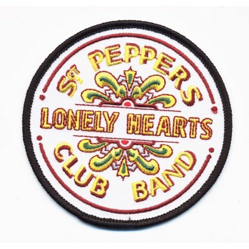 The Beatles Standard Patch: Sgt Pepper Drum (Iron On) Standaard patch