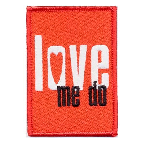 The Beatles Standard Patch: Love me do (Iron On) Standaard patch