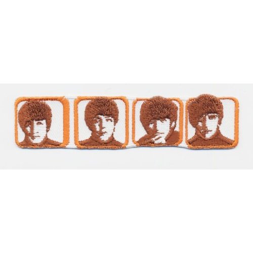 The Beatles Standard Patch: Heads in Boxes (Iron On) Standaard patch