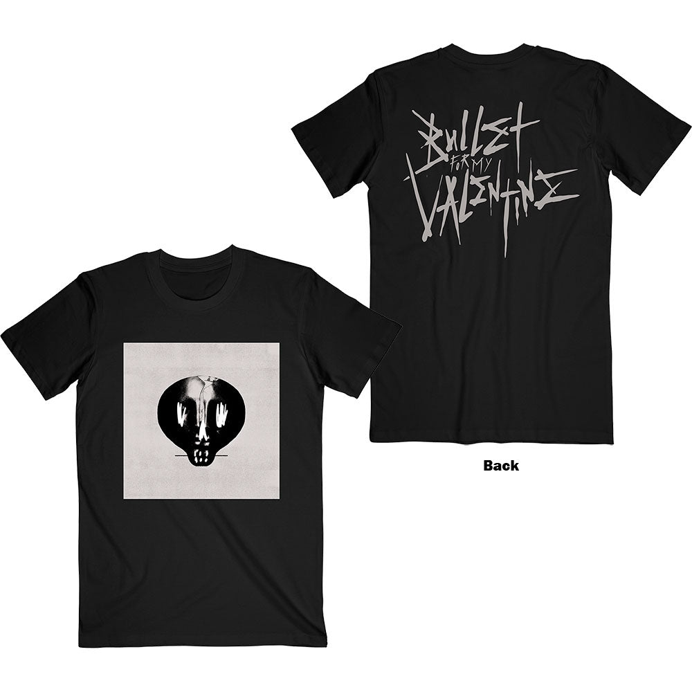 Bullet For My Valentine Unisex T-Shirt: Album Cropped & Large Logo (Back Print) T-Shirt