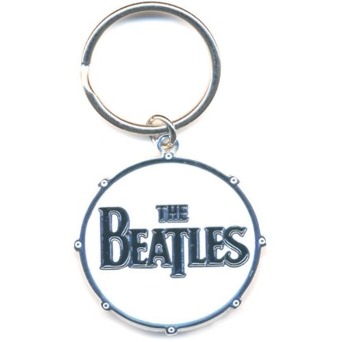 The Beatles Keychain: Drum Logo (Enamel In-fill) Sleutelhanger