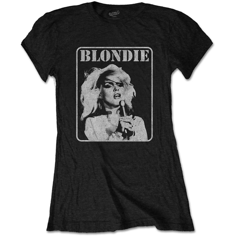 Blondie Ladies T-Shirt: Presente Poster T-Shirt