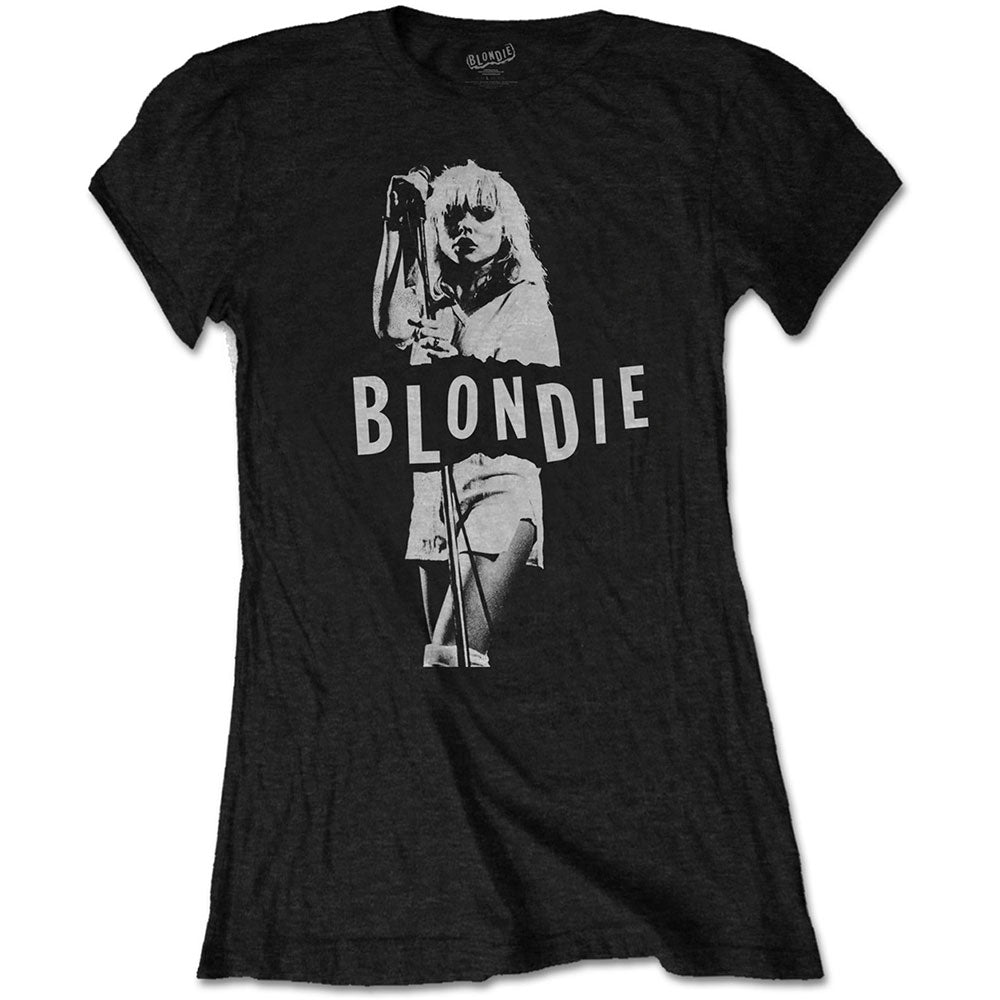 Blondie Ladies T-Shirt: Mic. Stand T-Shirt