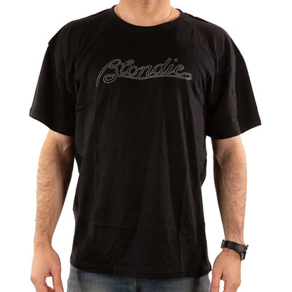 Blondie Unisex Embellished T-Shirt: Logo (Diamante) Embellished T-Shirt