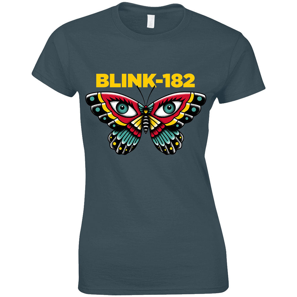 Blink-182 Ladies T-Shirt: Butterfly T-Shirt