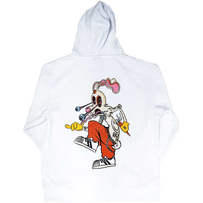 Blink-182 Unisex Zipped Hoodie: Roger Rabbit (Back Print) Ritshoodie