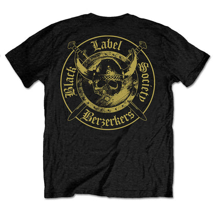 Black Label Society Unisex T-Shirt: Berzerkers (Back Print) T-Shirt