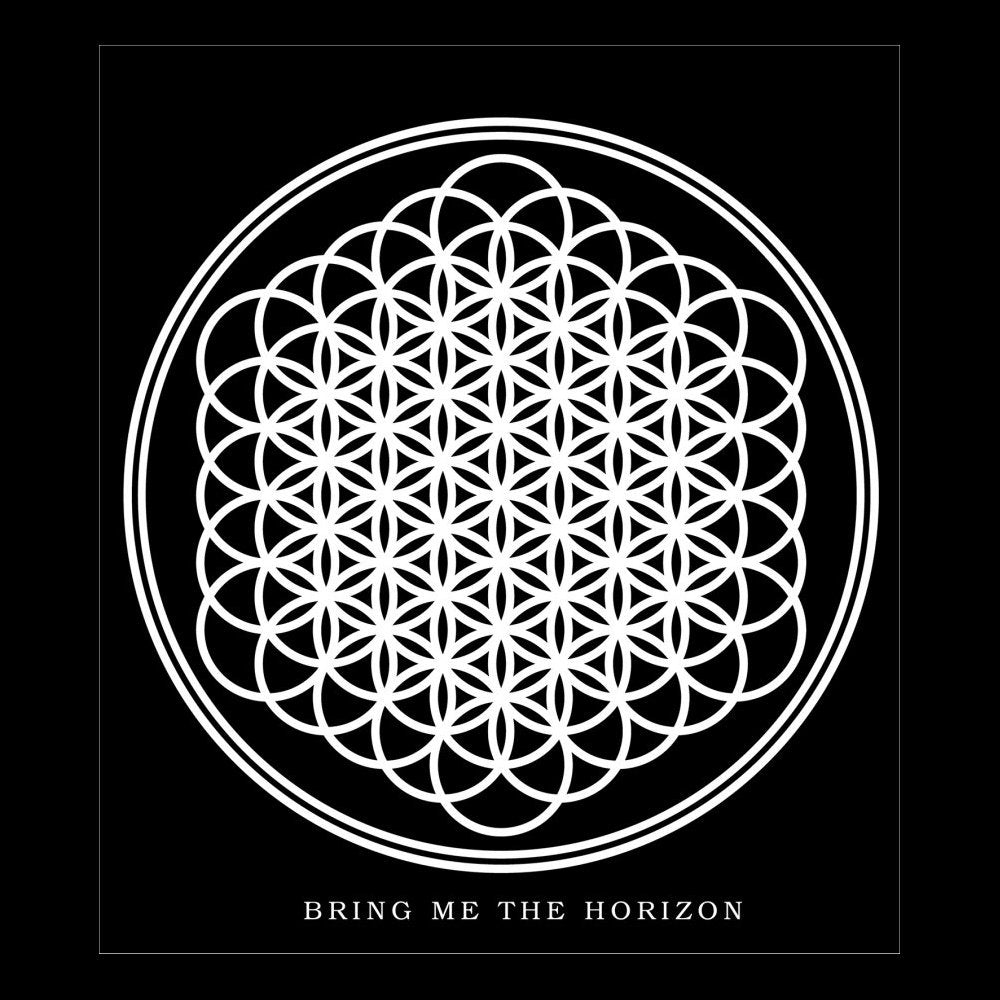 Bring Me The Horizon Unisex Zipped Hoodie: Flower of Life (Back Print) Ritshoodie