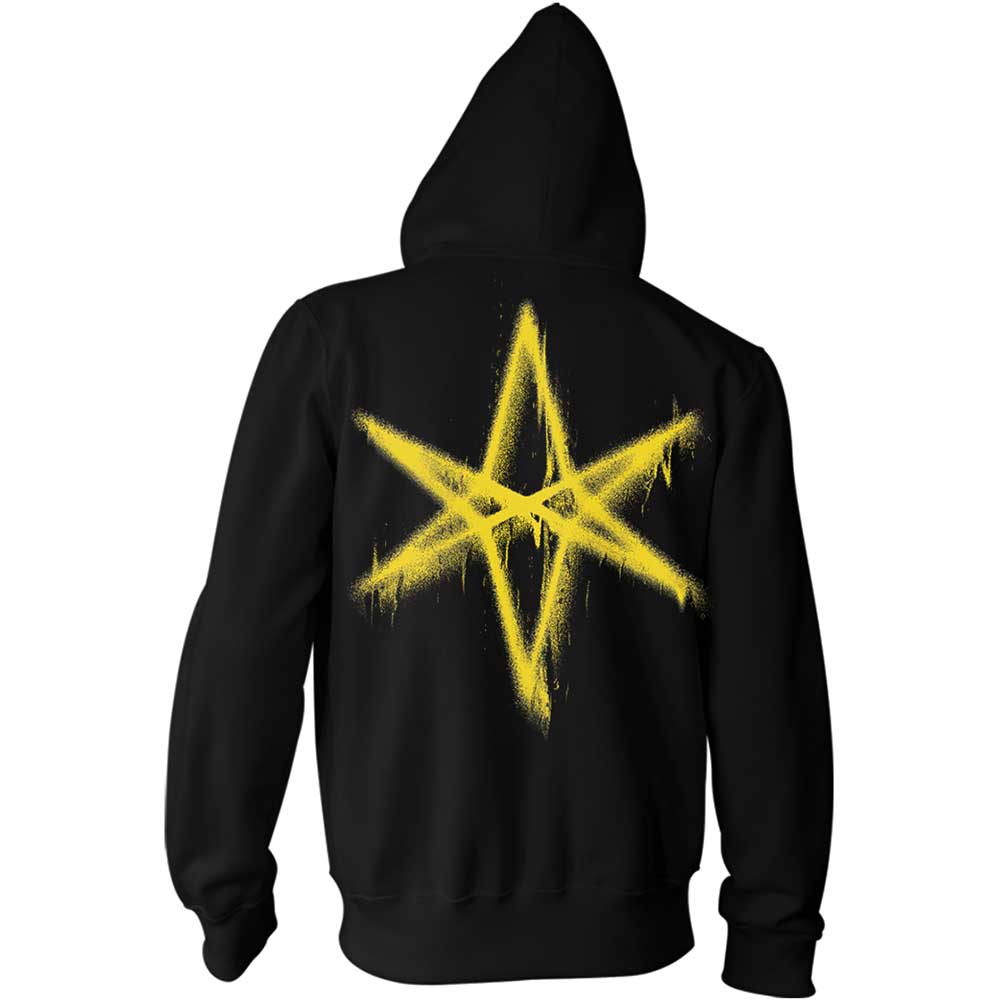 Bring Me The Horizon Unisex Pullover Hoodie: Spray Hex (Back Print) Trui met capuchon