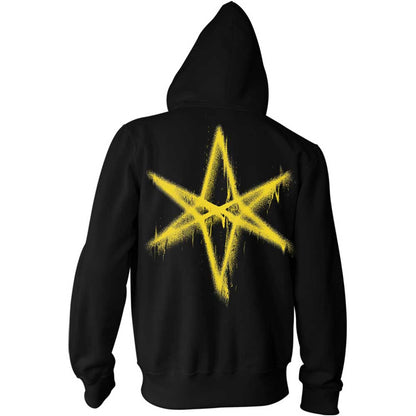 Bring Me The Horizon Unisex Pullover Hoodie: Spray Hex (Back Print) Trui met capuchon