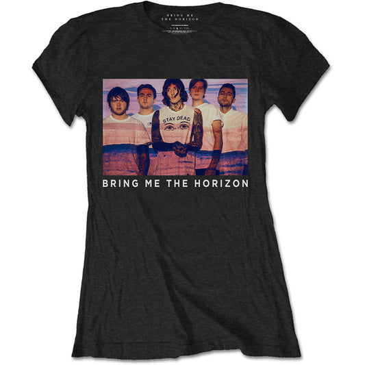Bring Me The Horizon Ladies T-Shirt: Photo Lines T-Shirt
