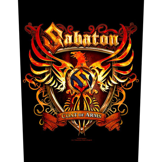 Sabaton Back Patch: Coat of Arms Achterpatch