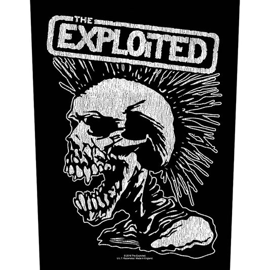 The Exploited Back Patch: Vintage Skull Achterpatch