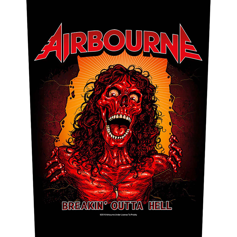 Airbourne Back Patch: Breakin' Outa Hell Achterpatch
