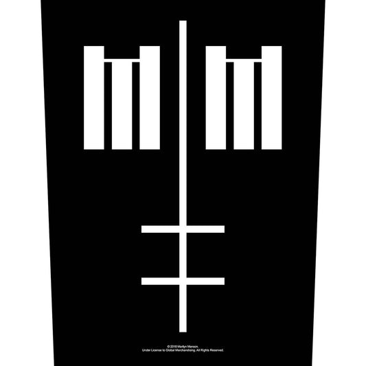 Marilyn Manson Back Patch: Cross Logo Achterpatch