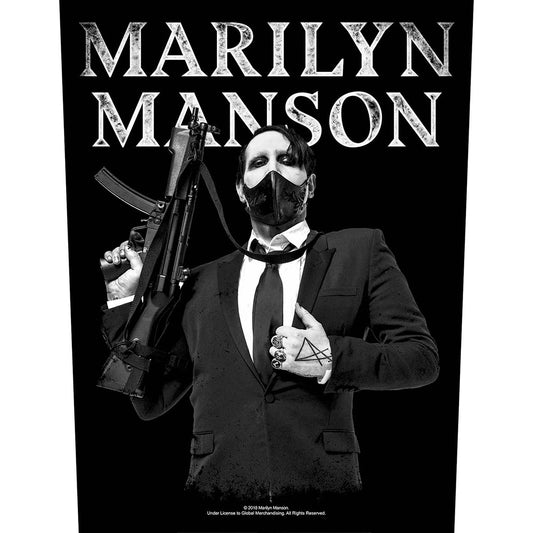 Marilyn Manson Back Patch: Machine Gun Achterpatch