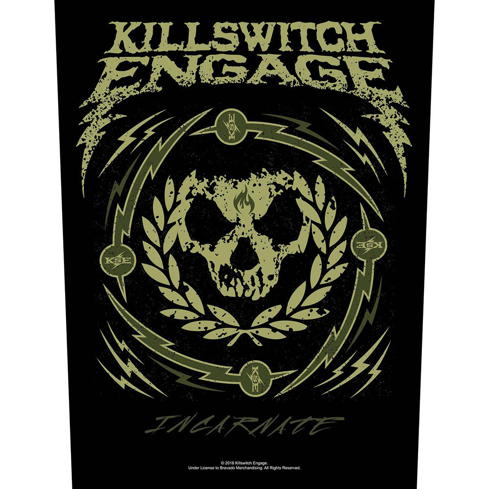 Killswitch Engage Back Patch: Skull Wreath Achterpatch