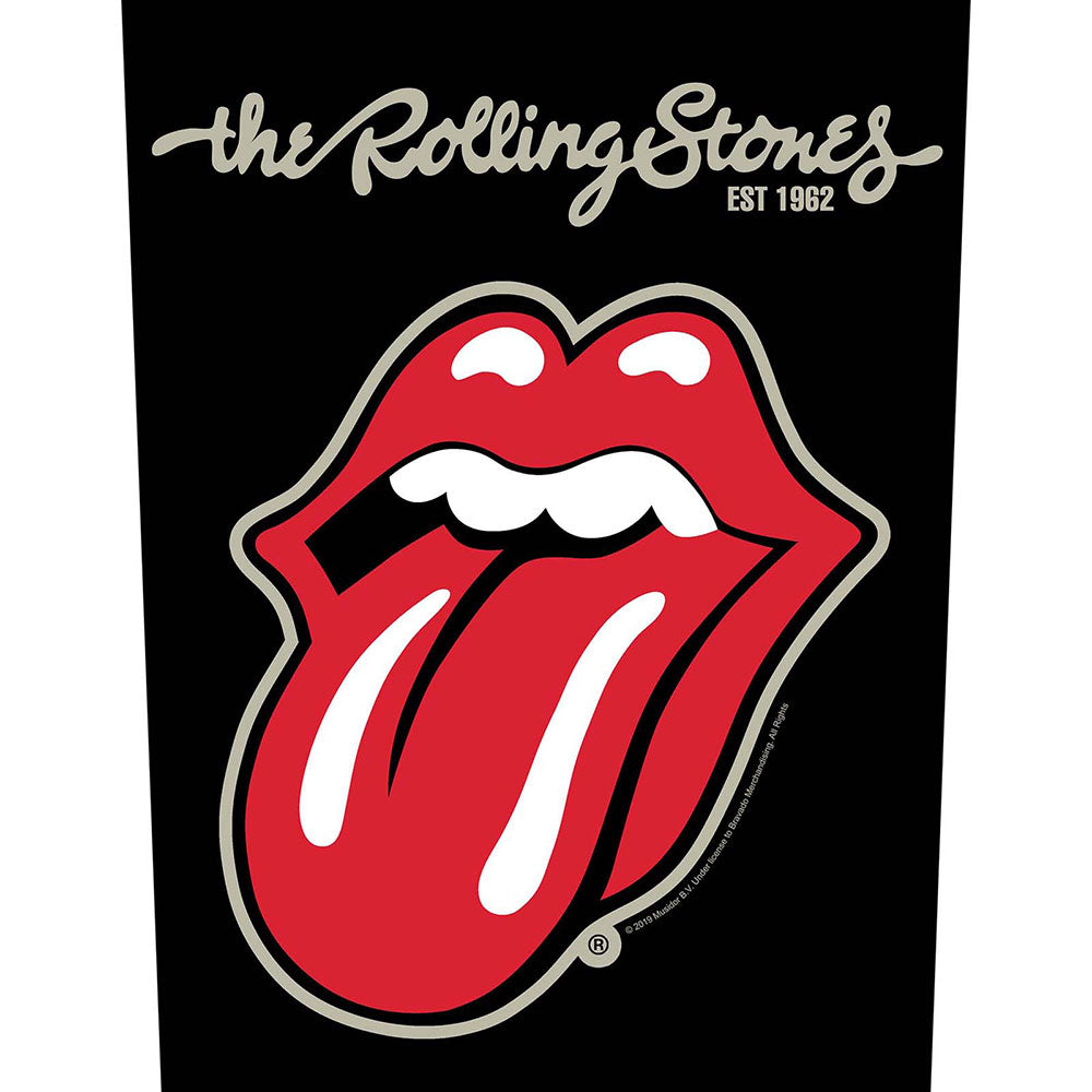 The Rolling Stones Back Patch: Plastered Tongue Achterpatch