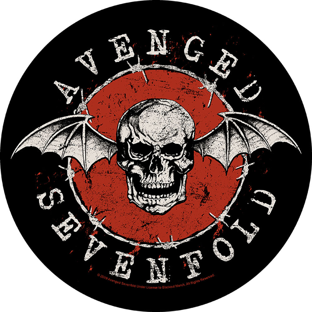 Avenged Sevenfold Back Patch: Distressed Skull Achterpatch