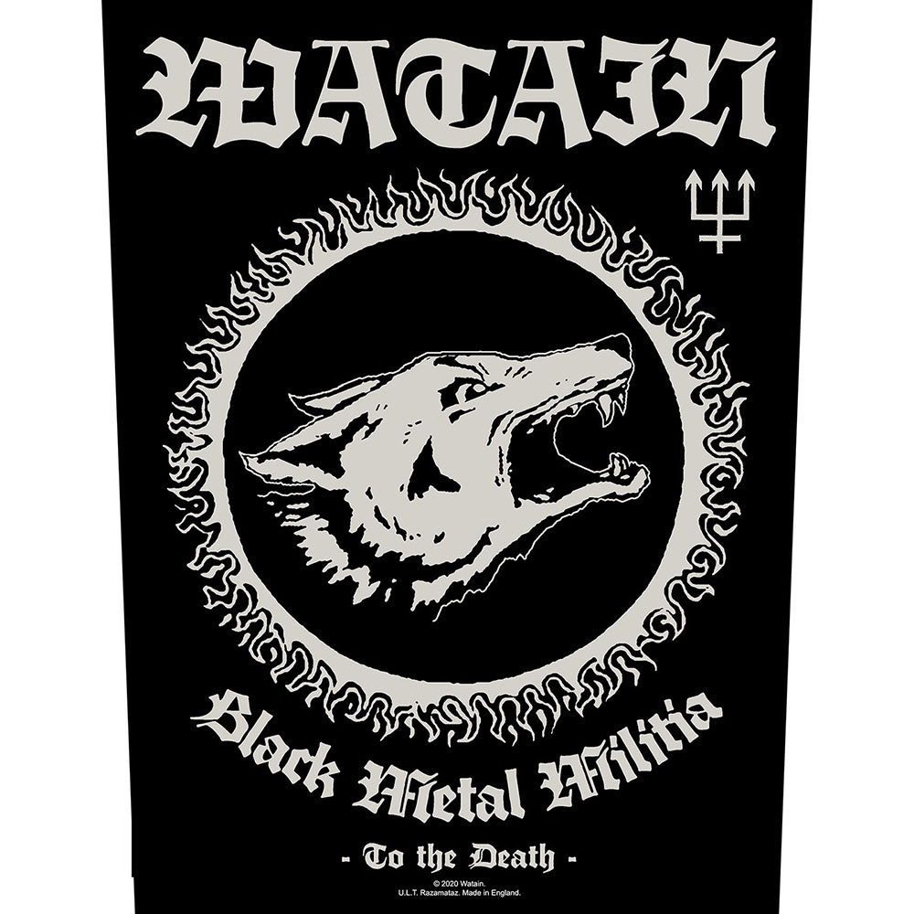 Watain Back Patch: Black Metal Militia Achterpatch