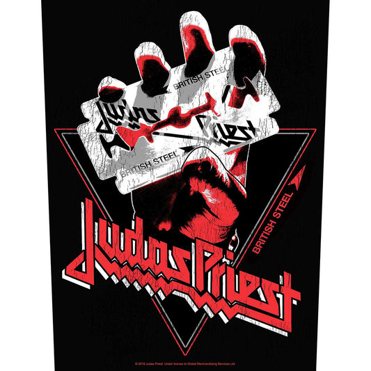 Judas Priest Back Patch: British Steel Vintage Achterpatch