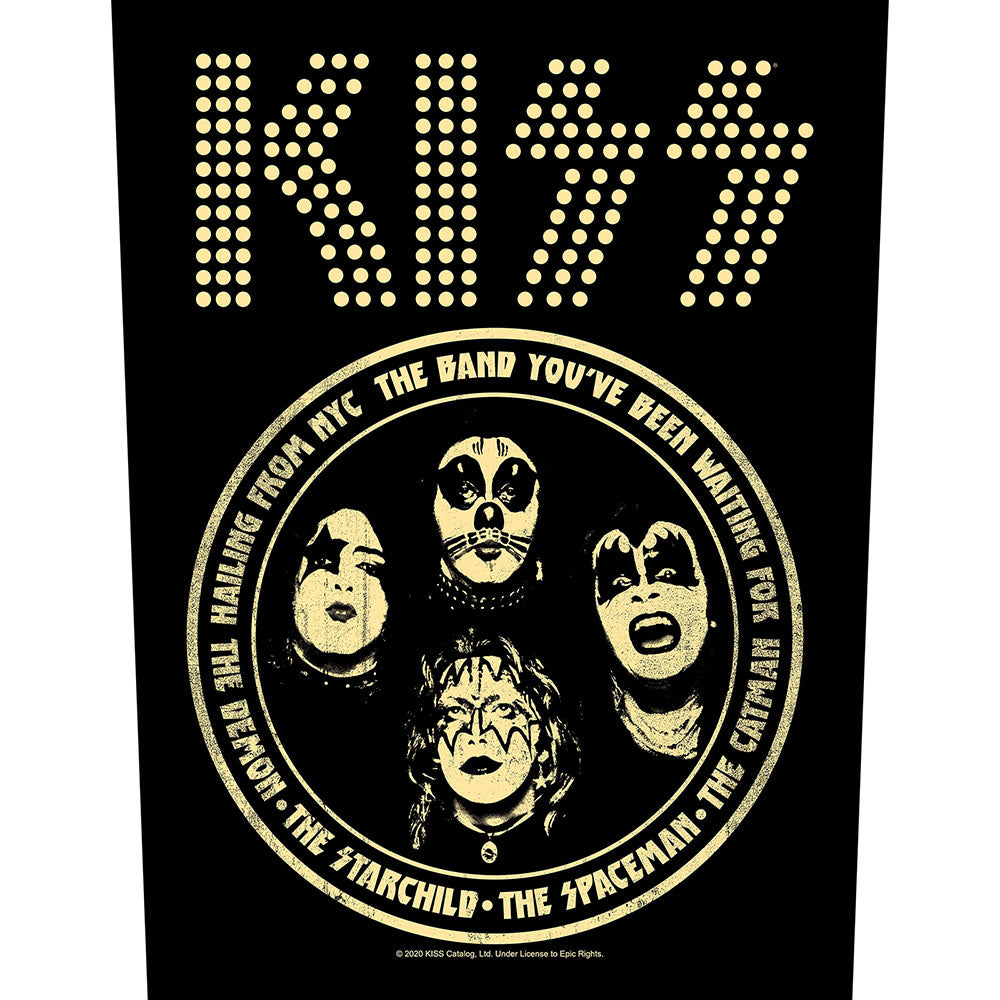 KISS Back Patch: Hailing From NYC Achterpatch