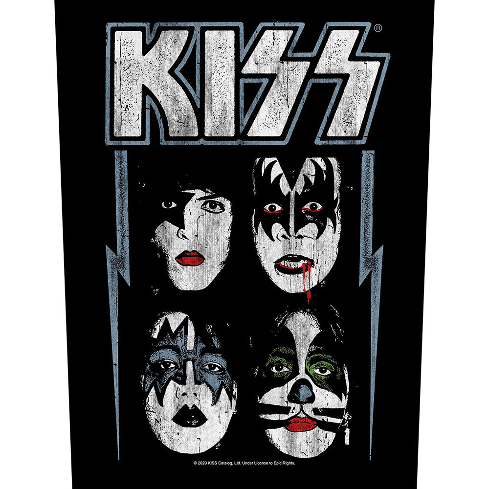 KISS Back Patch: Faces Achterpatch