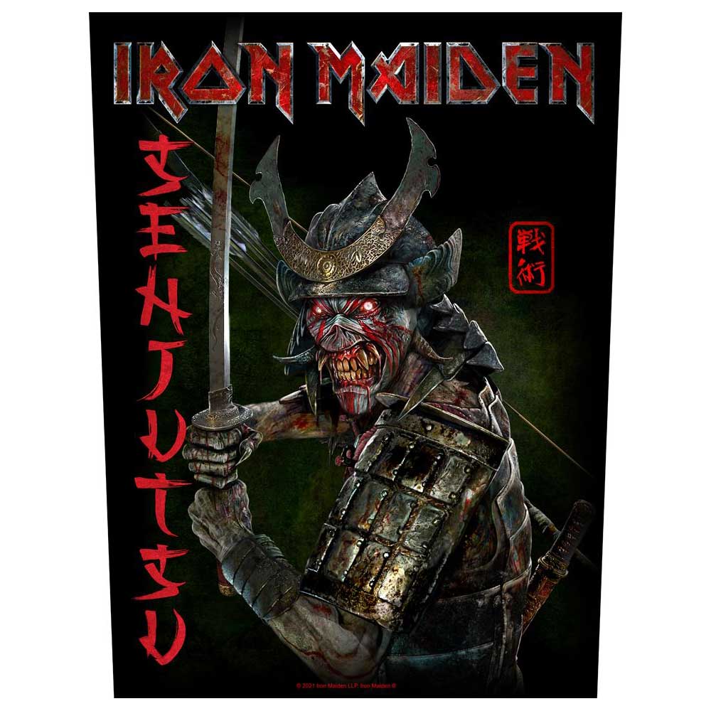 Iron Maiden Back Patch: Senjutsu Achterpatch