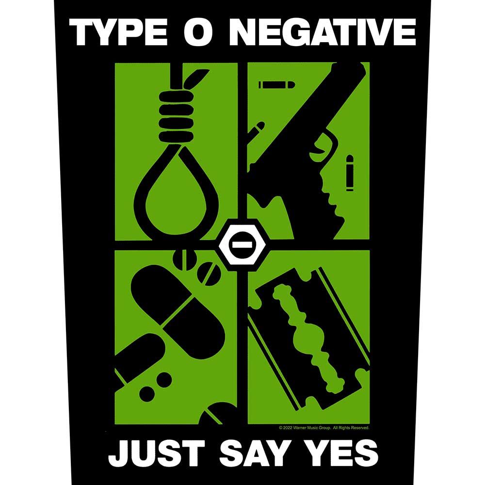 Type O Negative Back Patch: Just Say Yes Achterpatch