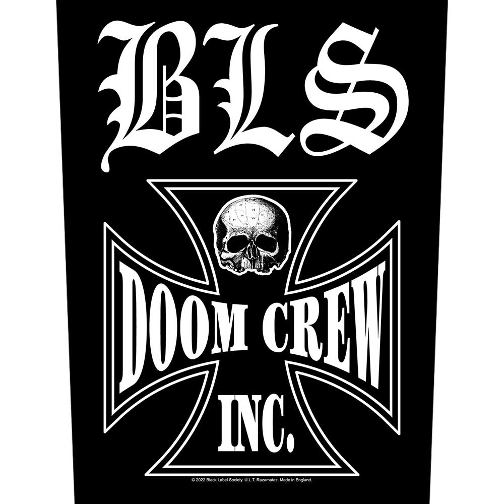 Black Label Society Back Patch: Doom Crew Achterpatch