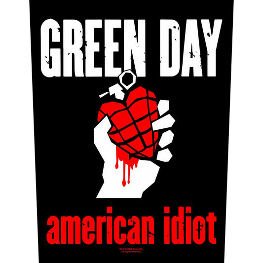 Green Day Back Patch: American Idiot Achterpatch