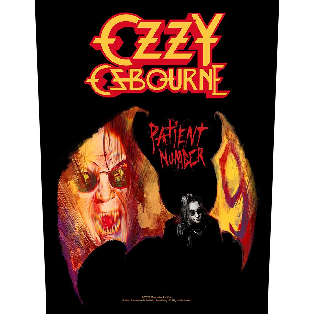 Ozzy Osbourne Back Patch: Patient No. 9 Achterpatch